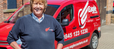 June Dyer a team member at Eagle Couriers a Courier Scotland