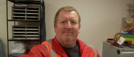 Brian team member focus for Courier Scotland company