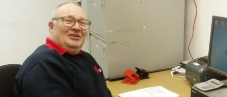 David Campbell, Depot Supervisor, at Scottish Courier company, Eagle Couriers